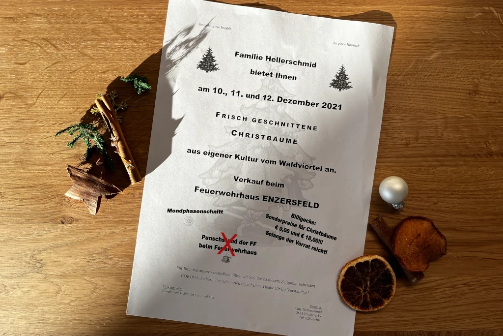 Christbaumverkauf & Punschstand 2021