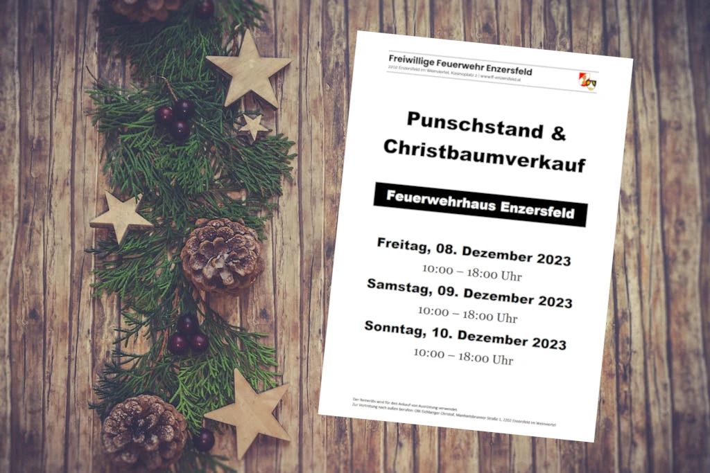 Christbaumverkauf & Punschstand 2023