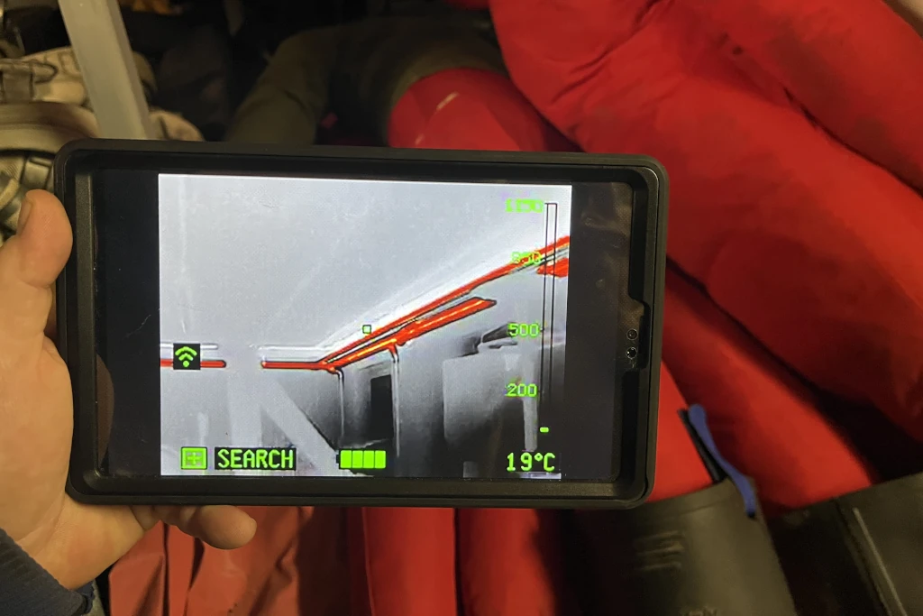 Umgang mit der Wärmebildkamera